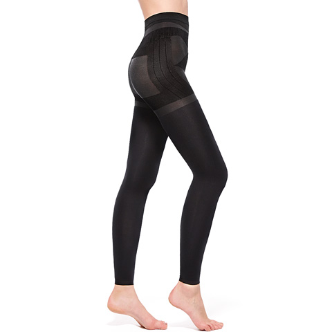 【Mollifix】3D極型拉提直紋9分塑身褲