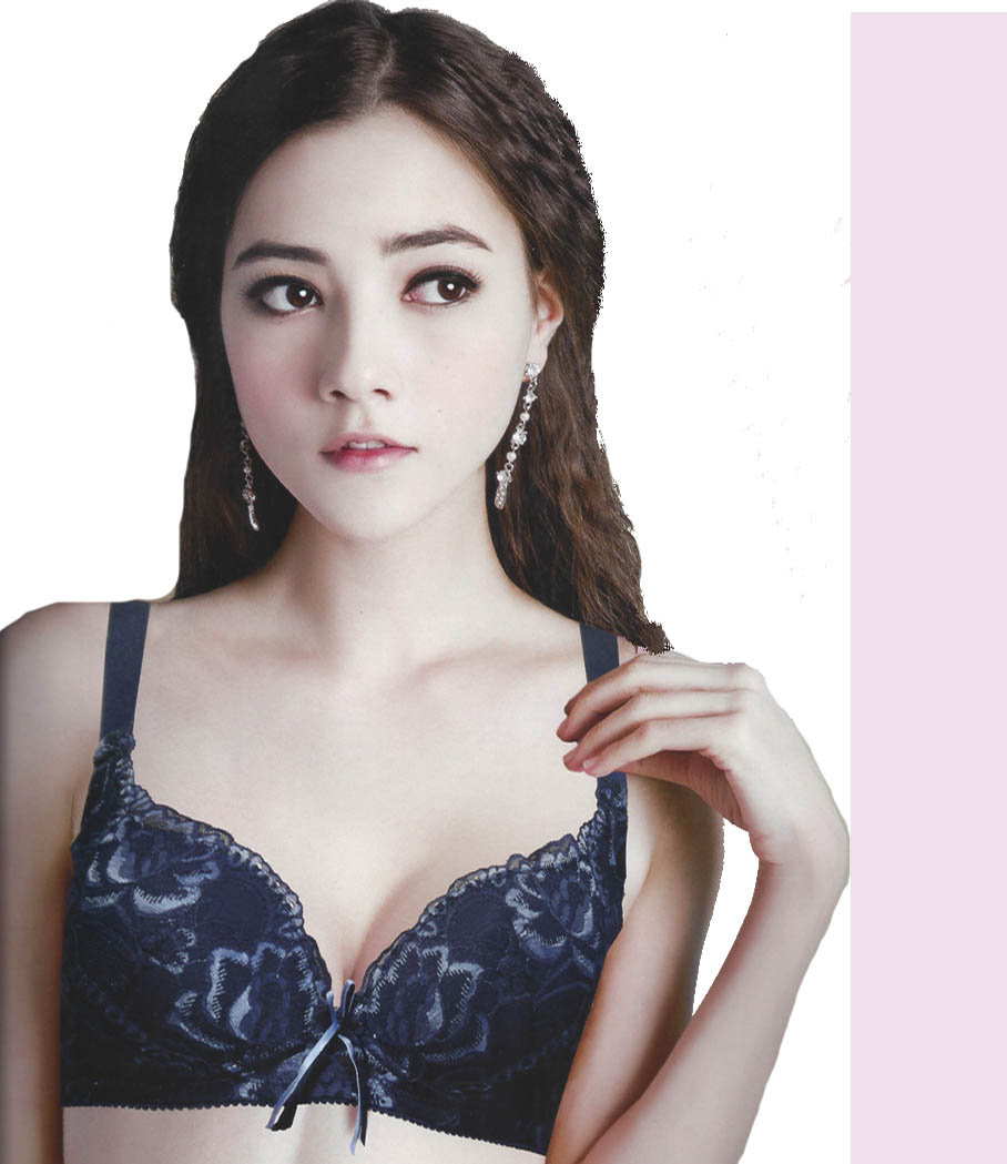 花樣深V美胸四排扣 清涼節能鑯維 高機能調整型內衣B，C，D杯