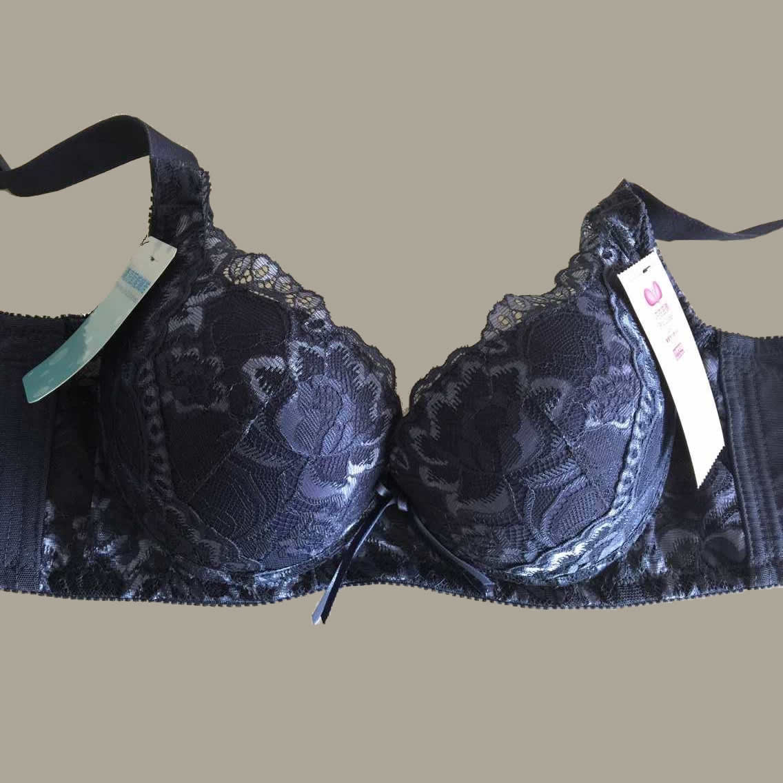 花樣深V美胸四排扣 清涼節能鑯維 高機能調整型內衣B，C，D杯