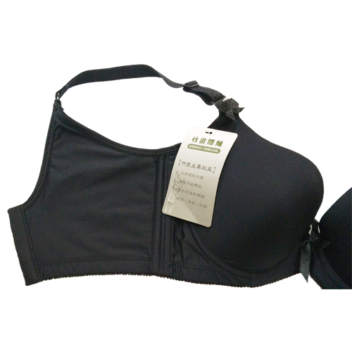 9611 竹炭深V無痕胸圍 四排扣