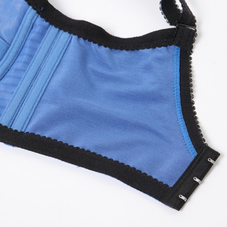 條紋滑面時尚 機能型低脊心內月牙 深V調整型內衣