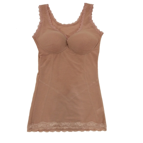 素面－調整型無鋼圈胸罩＋塑身收腹束腰背心