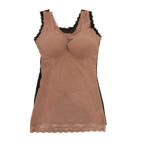 素面－調整型無鋼圈胸罩＋塑身收腹束腰背心