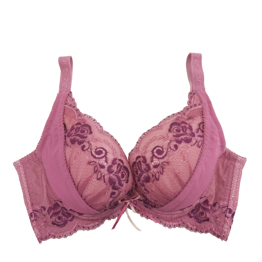 玫瑰花蕾絲月牙調整型內衣