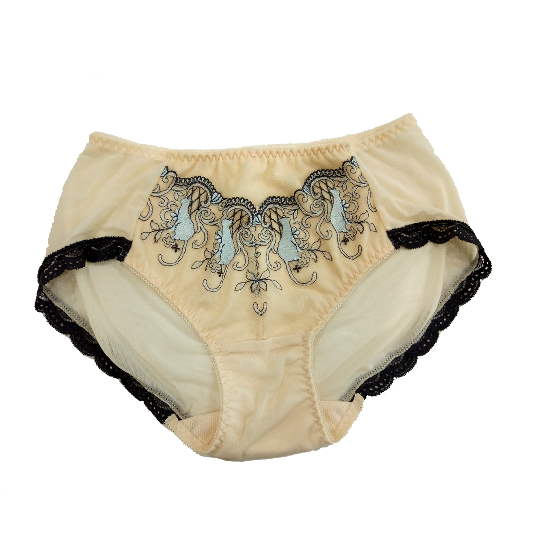 CAT日系貓咪刺繡調整型內衣 配套內褲