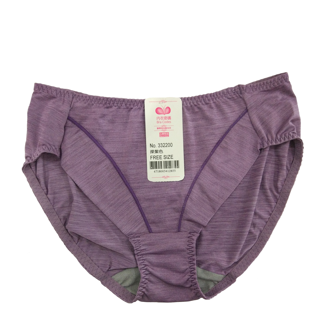 Plain coffee gauze super bag, super comfortable, zero heart deep V underwear matching underwear