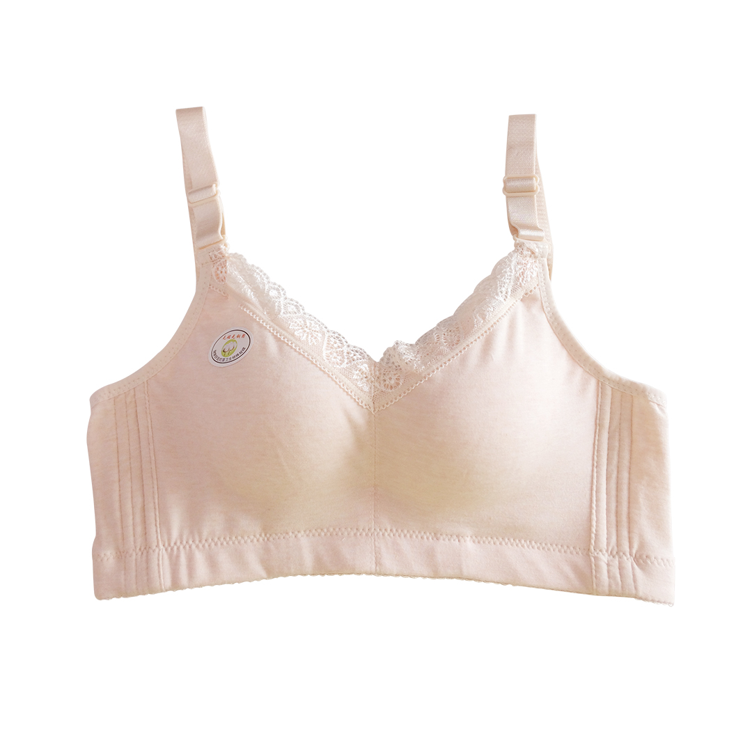 簡約純棉薄款無磁無鋼圈聚攏運動內衣