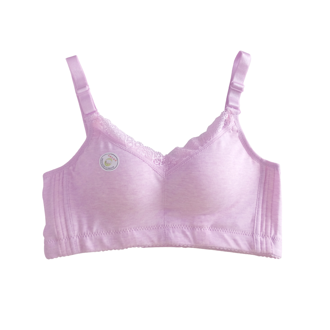 簡約純棉薄款無磁無鋼圈聚攏運動內衣