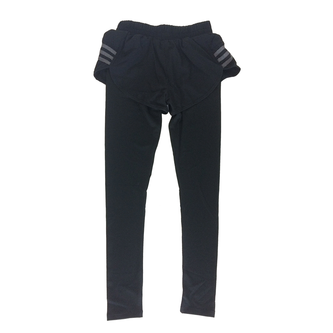 彈力緊身顯瘦速干瑜伽假兩件運動褲