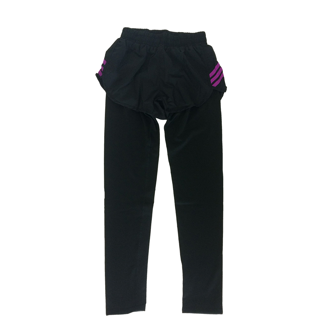 彈力緊身顯瘦速干瑜伽假兩件運動褲