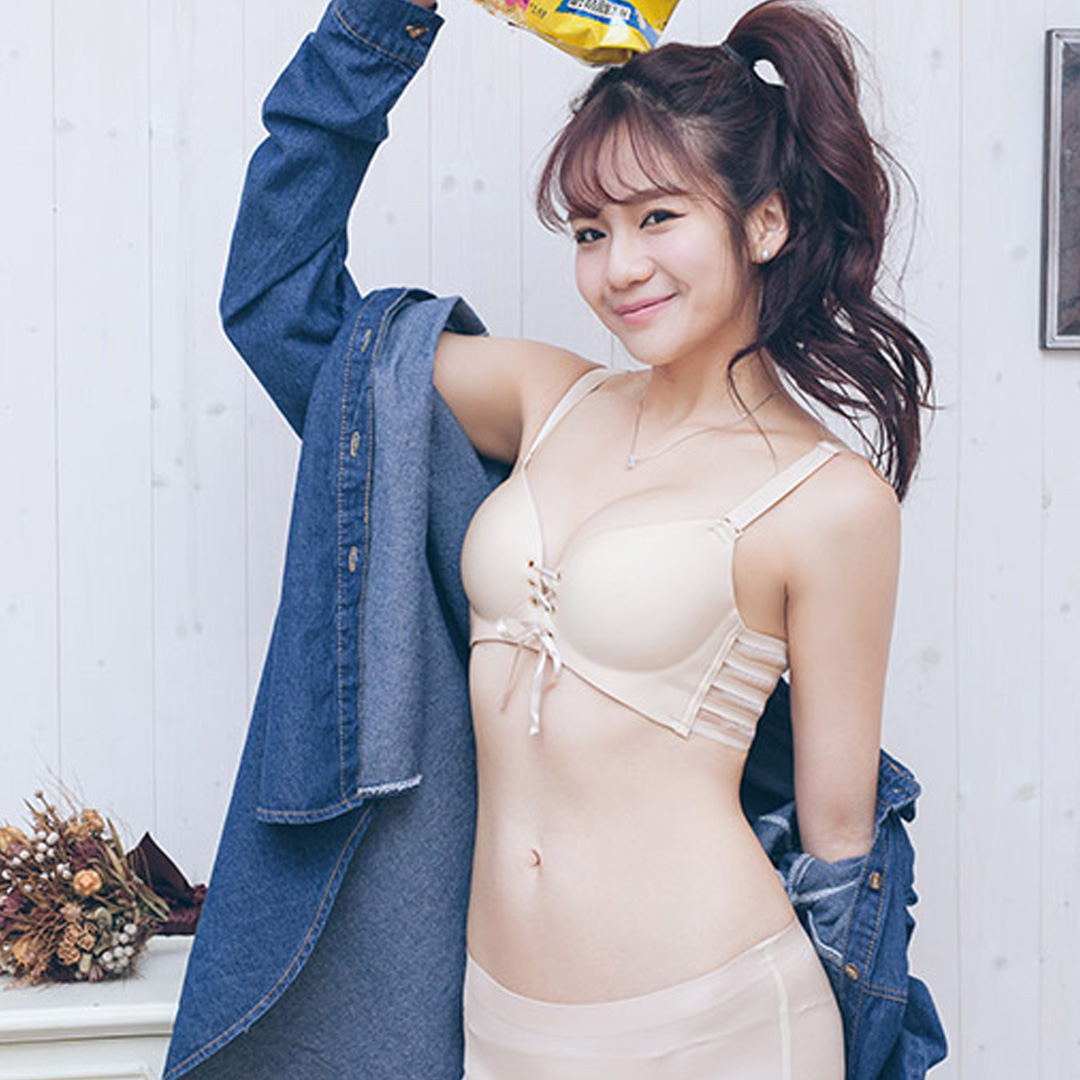 美背拉繩集中無鋼圈無痕內衣