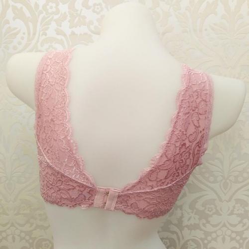 Deep V style beautiful back large repair bra for correcting uneven breasts with highly concentrated lace bralette underwear