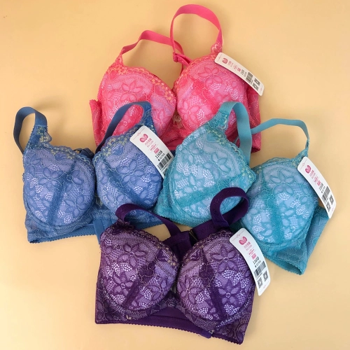 Rainbow Floral Adjustment Shaping Bra