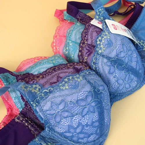 Rainbow Floral Adjustment Shaping Bra