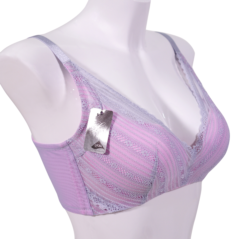 斜紋蕾絲性感無鋼圈內衣