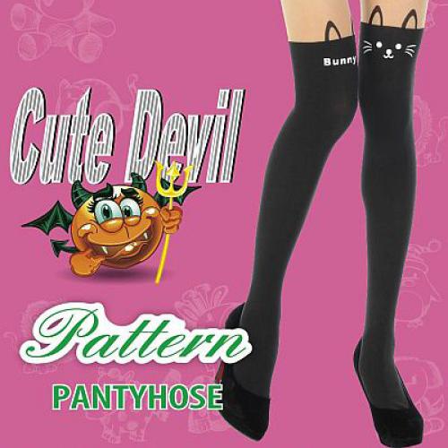 Cat fake knee socks with skin penetrating - Pantyhose
