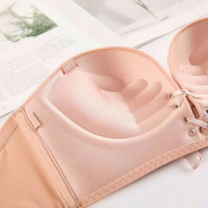 無肩帶無鋼圈蕾絲聚攏防滑內衣