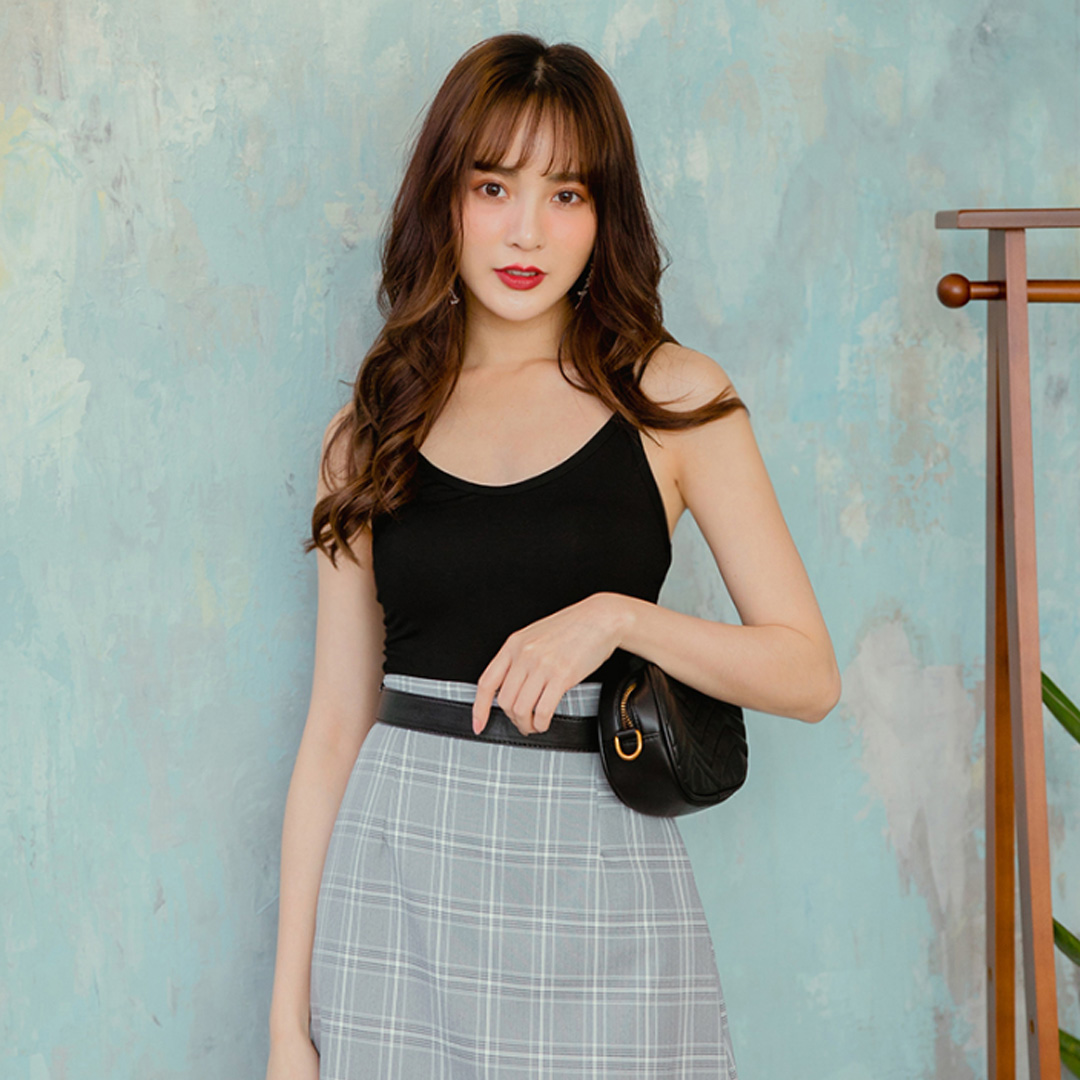 性感交叉美背修身百搭吊帶背心（贈品）