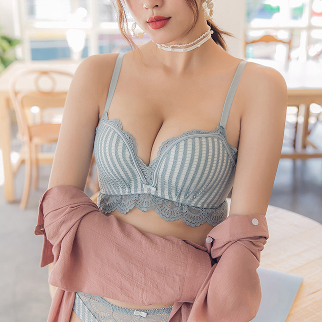 甜美可愛法式焦糖系無鋼圈聚攏内衣