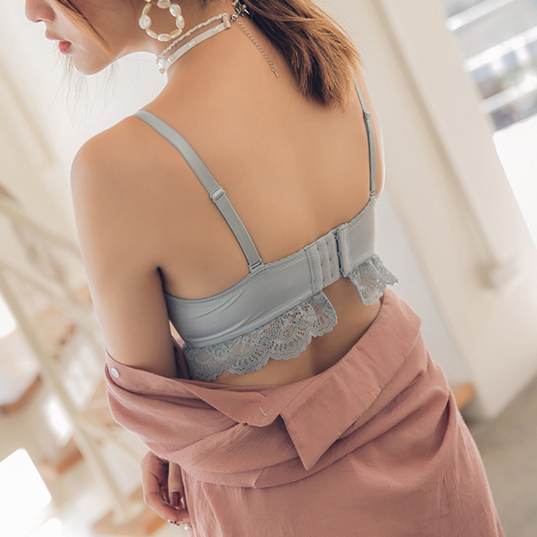 甜美可愛法式焦糖系無鋼圈聚攏内衣