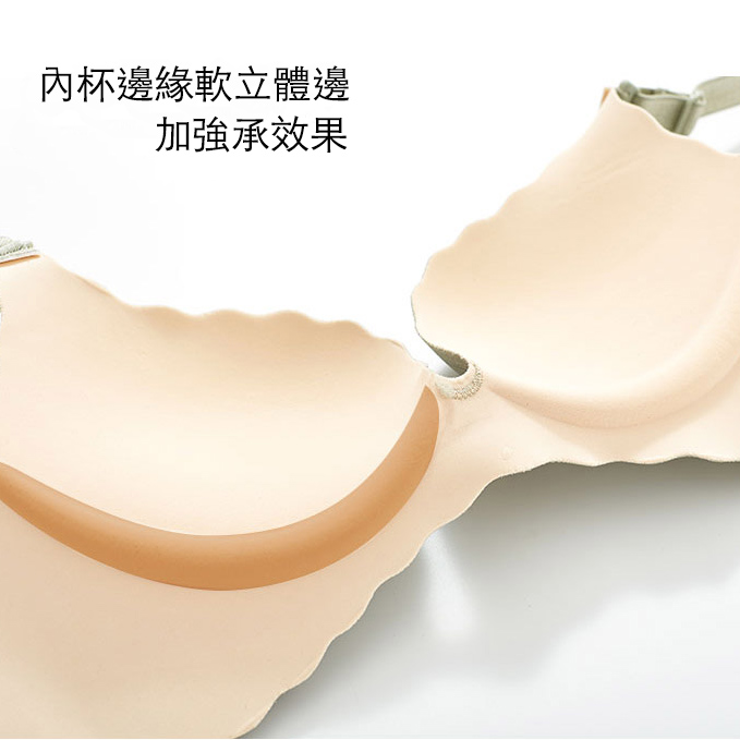 一片式包舒適無鋼圈格子內衣