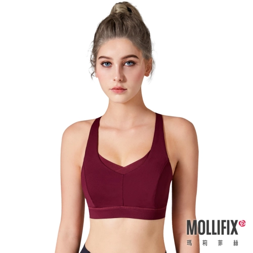 Mollifix MoveFree 協調律動運動BRA (酒紅色)