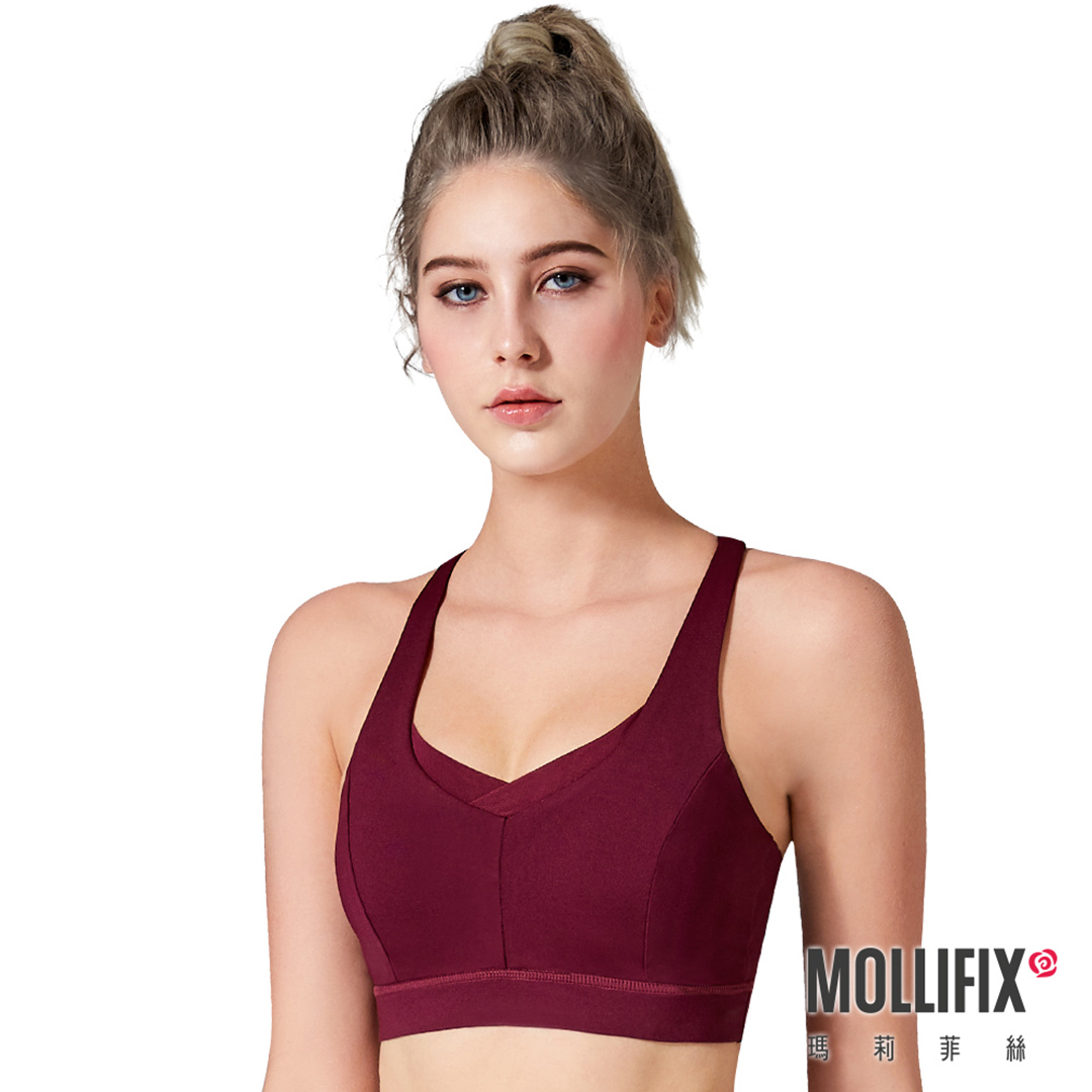 Mollifix MoveFree 協調律動運動BRA (酒紅色)