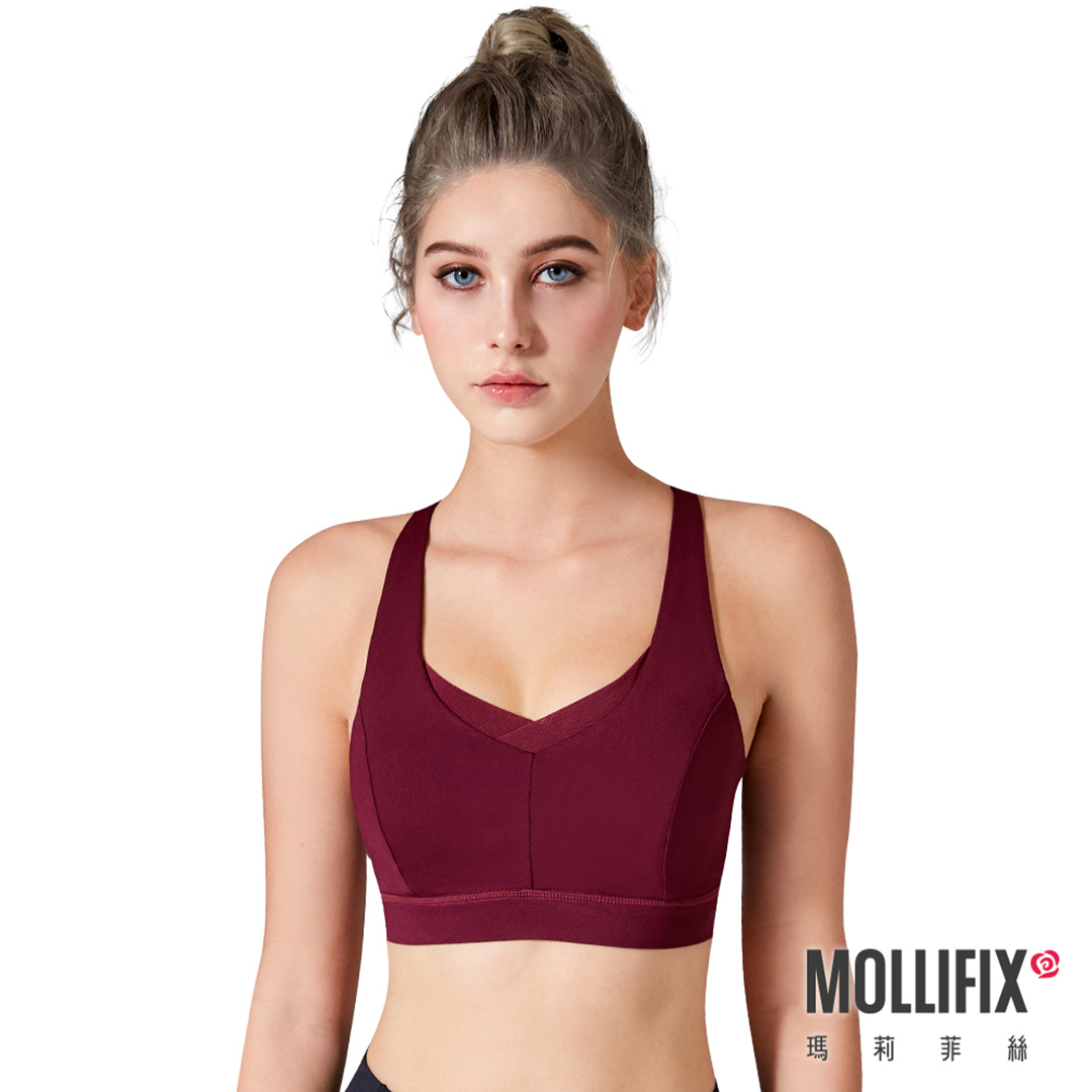 Mollifix MoveFree 協調律動運動BRA (酒紅色)