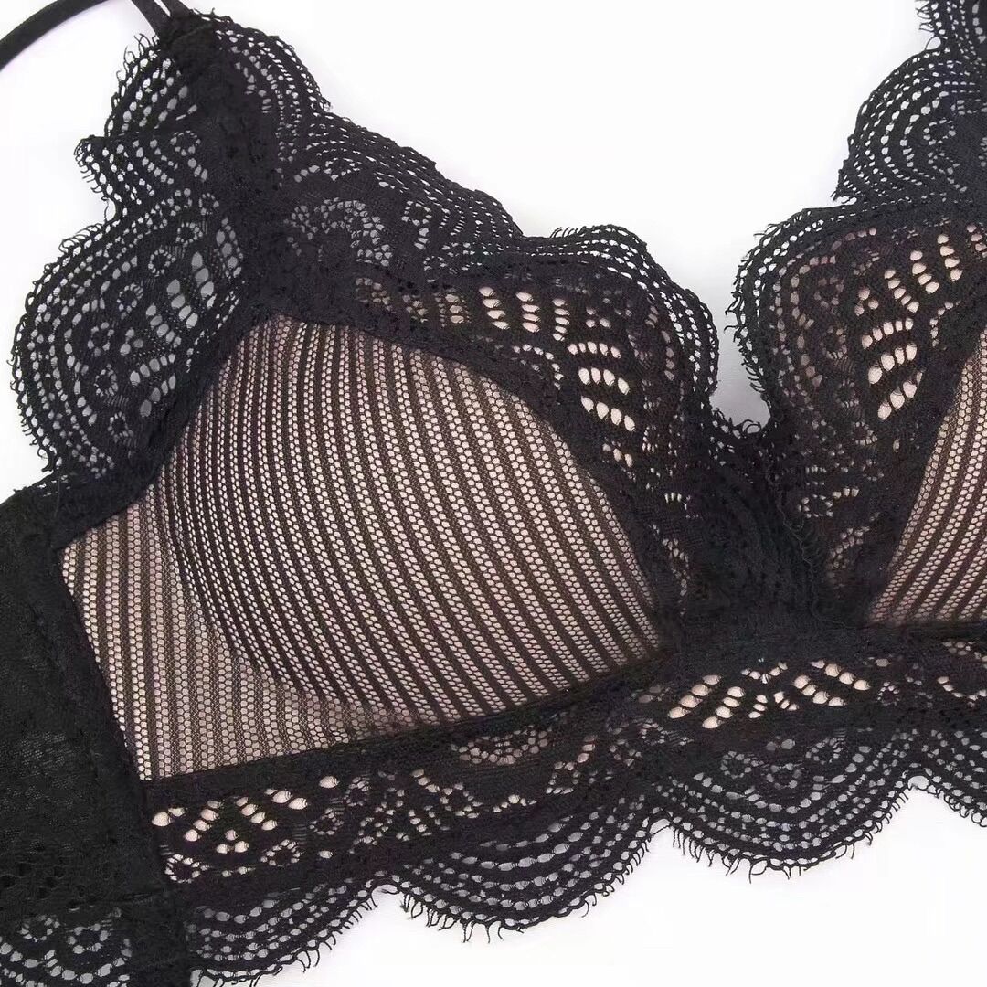 性感蕾絲美背舒適無鋼圈上薄下厚內衣