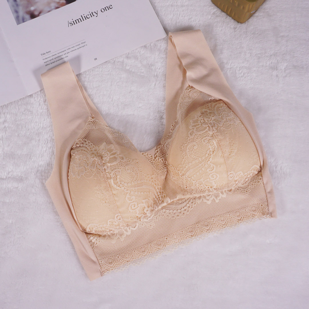 韓式無束縛性感蕾絲無痕無鋼圈背心內衣(SY017)