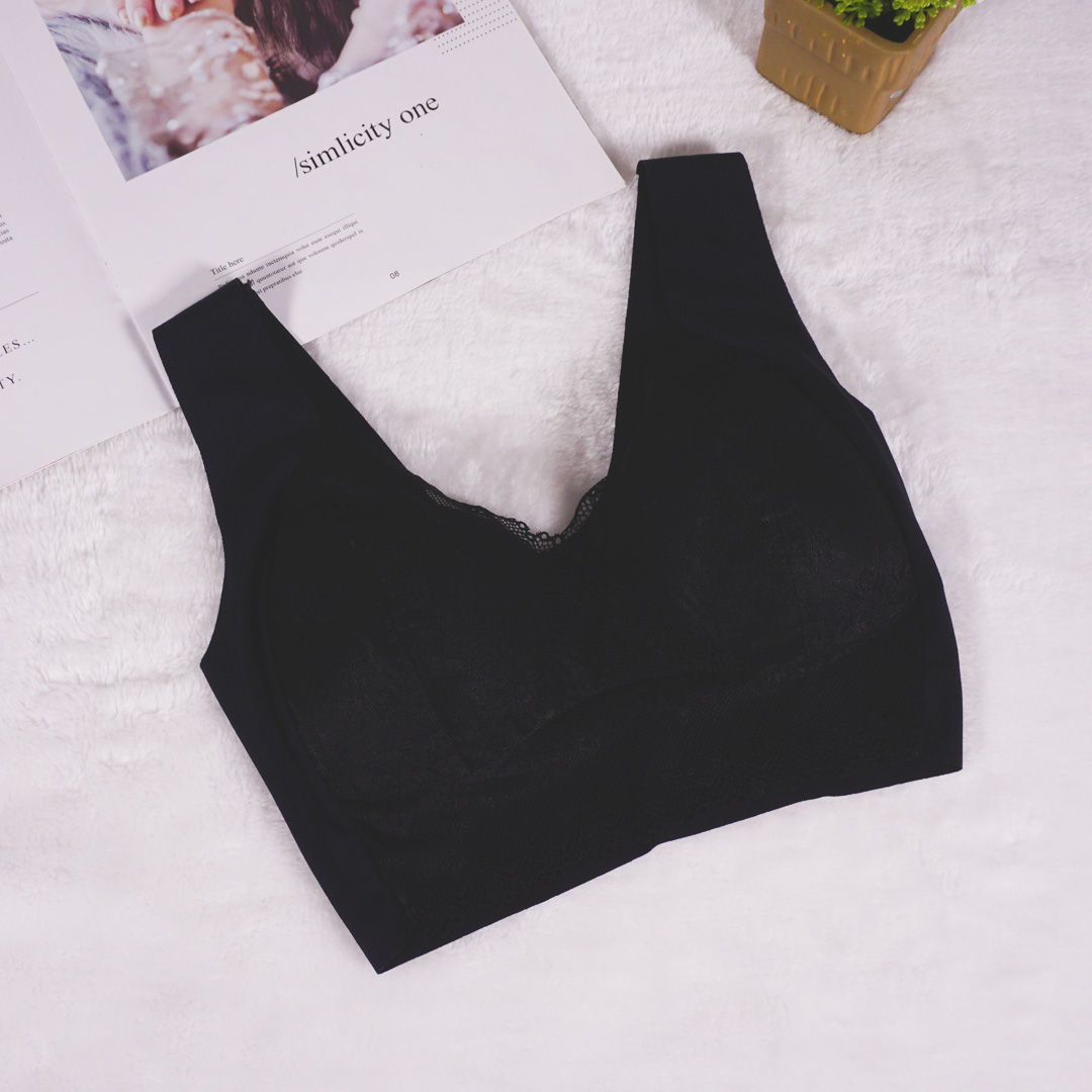 韓式無束縛性感蕾絲無痕無鋼圈背心內衣(SY017)