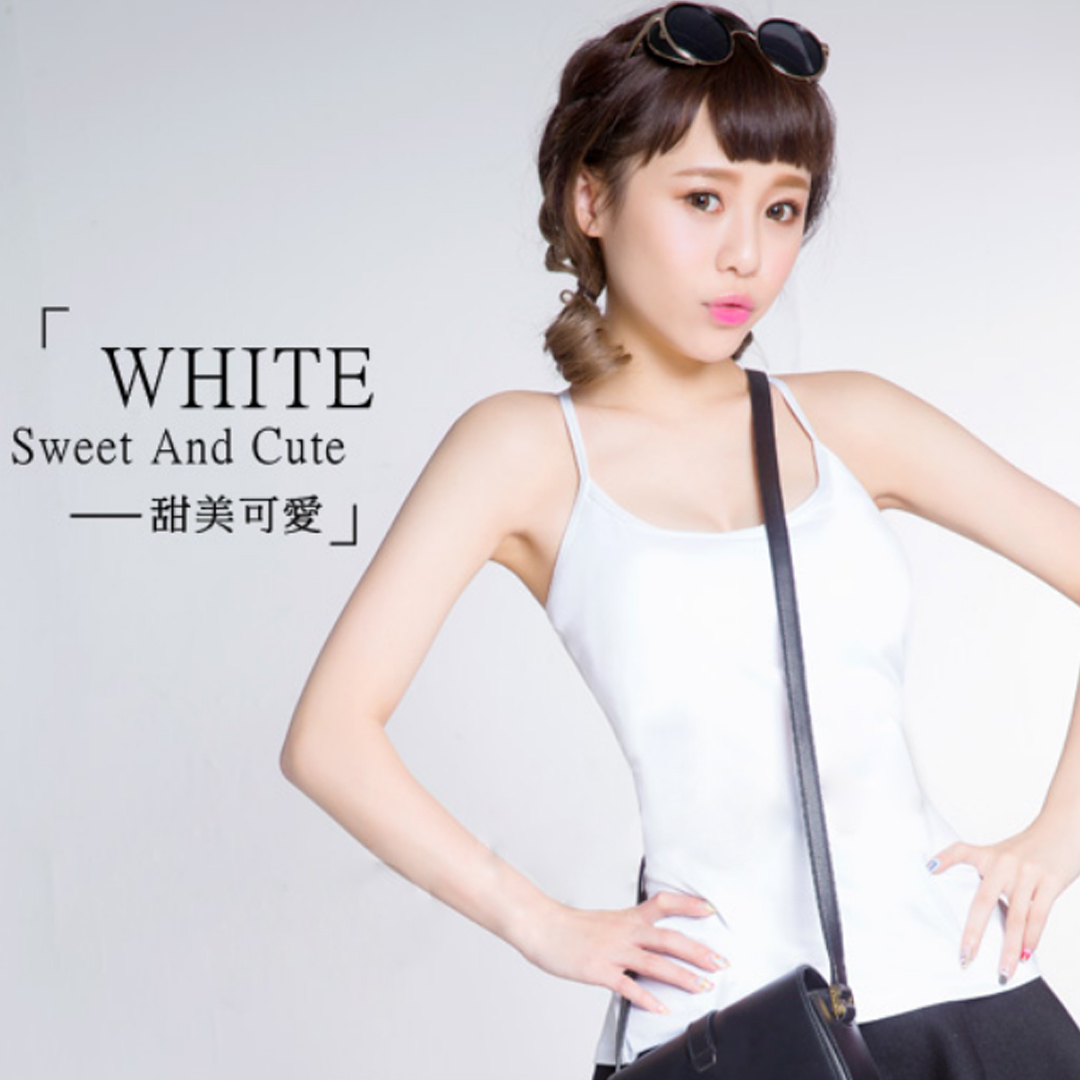 【E‧Heart】細肩帶美胸背心