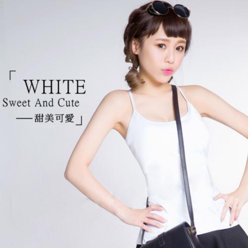 【 E.Heart 】 Thin shoulder strap chest vest