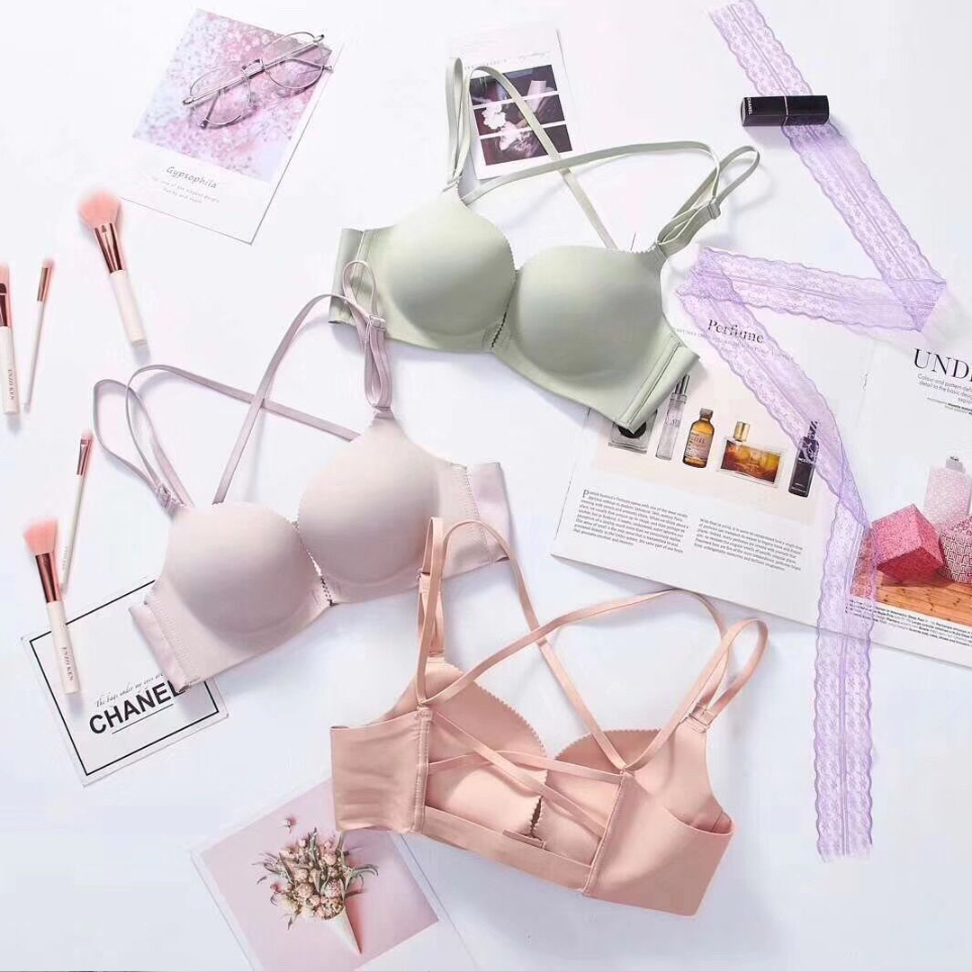 前扣上下可調交叉美背無托無鋼圈內衣