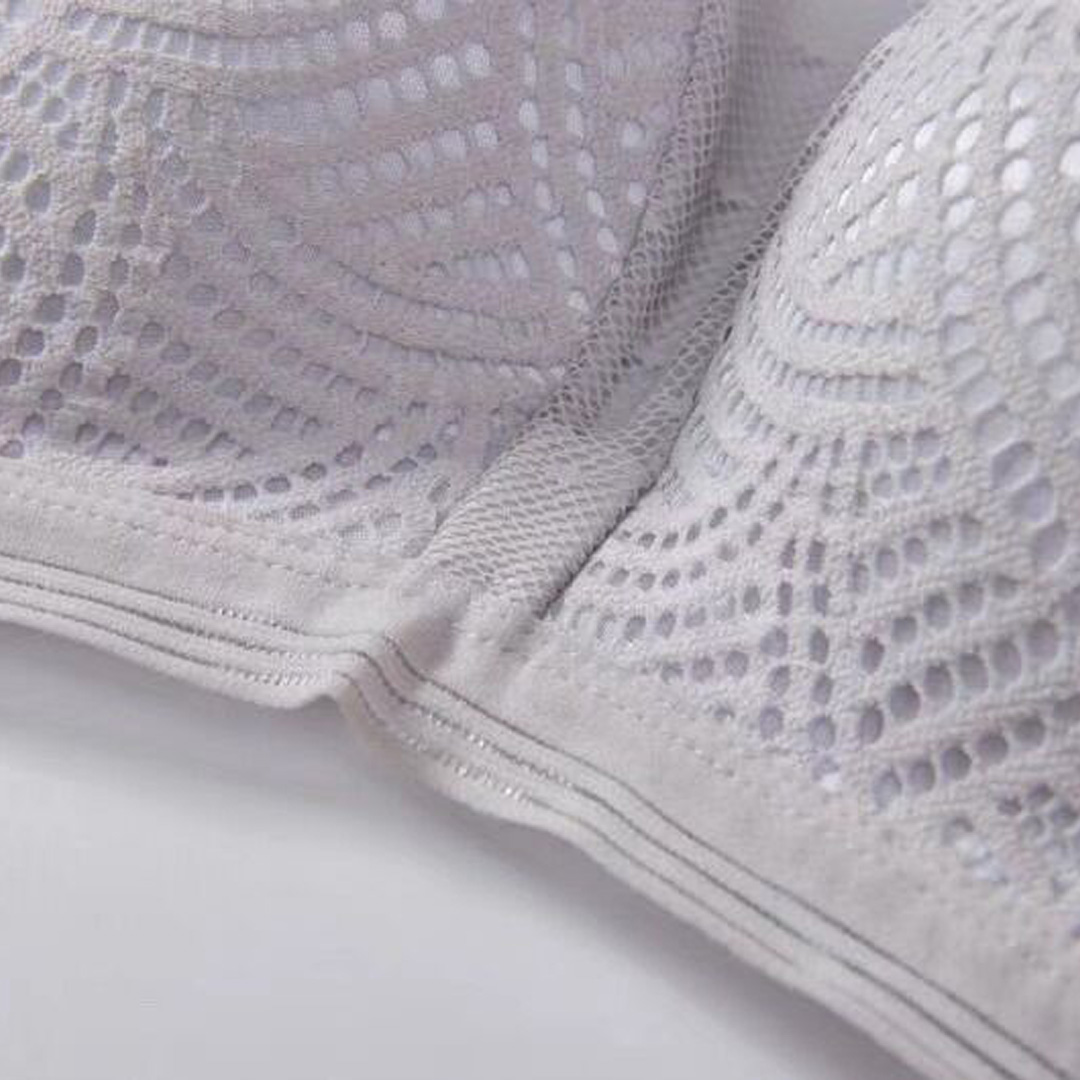 性感提花網布抹胸上薄下厚聚攏內衣