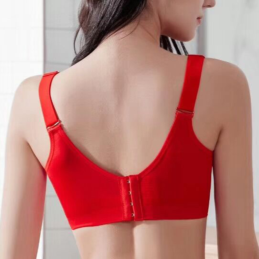 典雅大方幾何圖超薄C杯寬肩帶背心式內衣