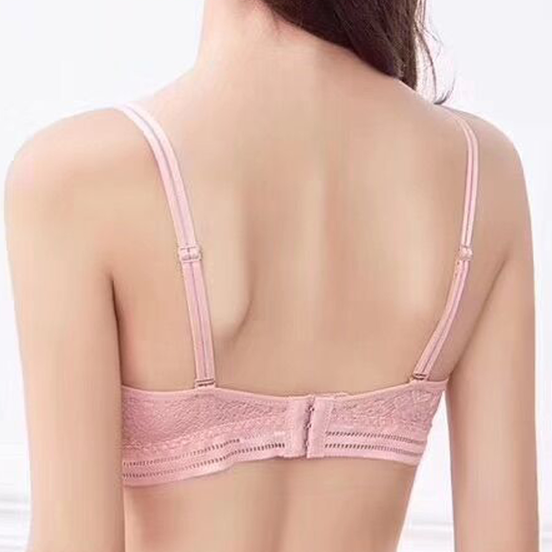 胸前交叉肩帶性感蕾絲舒適無痕內衣