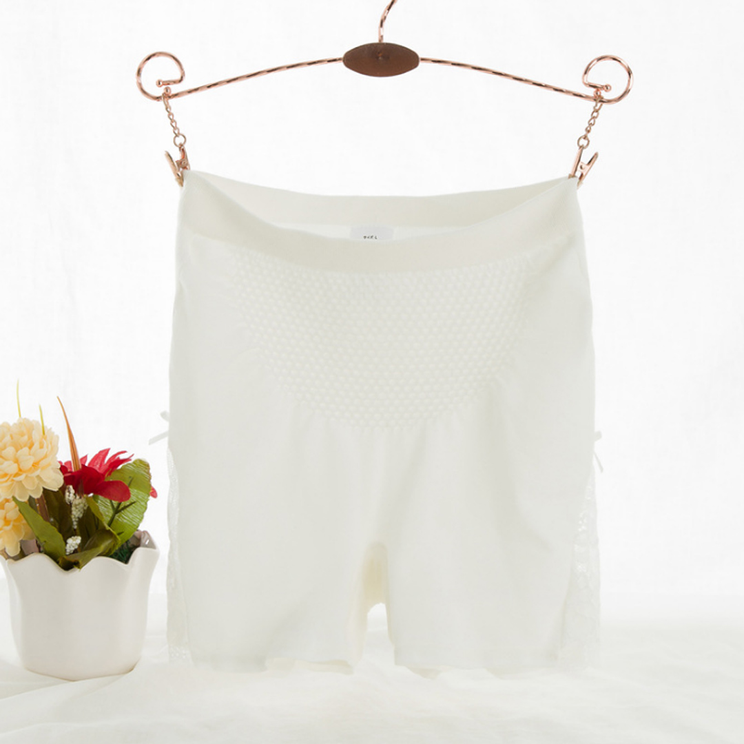 莫代爾透氣蕾絲花邊防走光安全褲