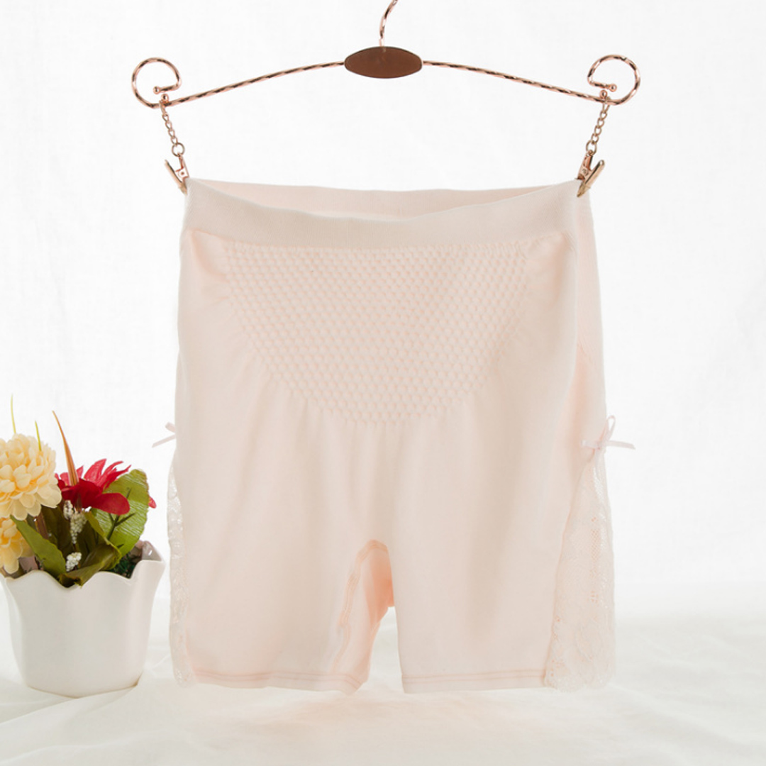 莫代爾透氣蕾絲花邊防走光安全褲