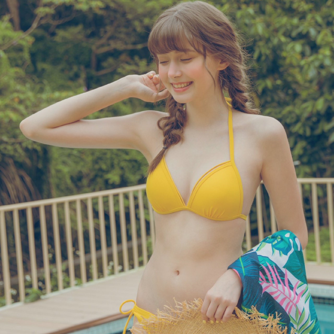 讓你戀愛馬卡龍比堅尼美胸泳衣-台灣製