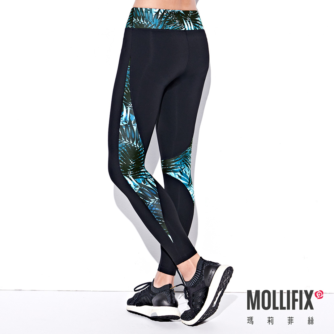 【Mollifix】流動拼接動塑褲