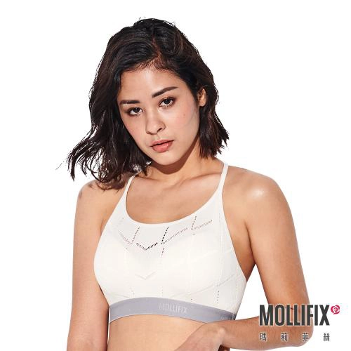 Mollifix A++Simple Y Back Logo Ribbon Comfortable BRA