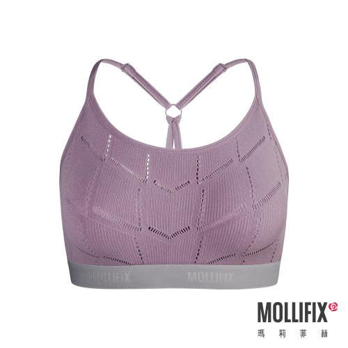 Mollifix A++Simple Y Back Logo Ribbon Comfortable BRA