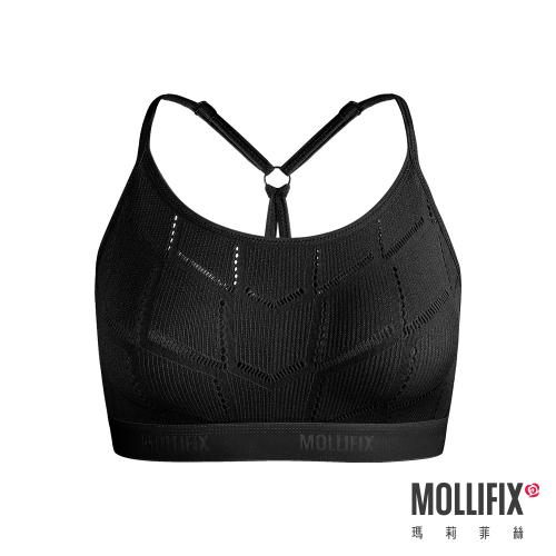 Mollifix A++Simple Y Back Logo Ribbon Comfortable BRA