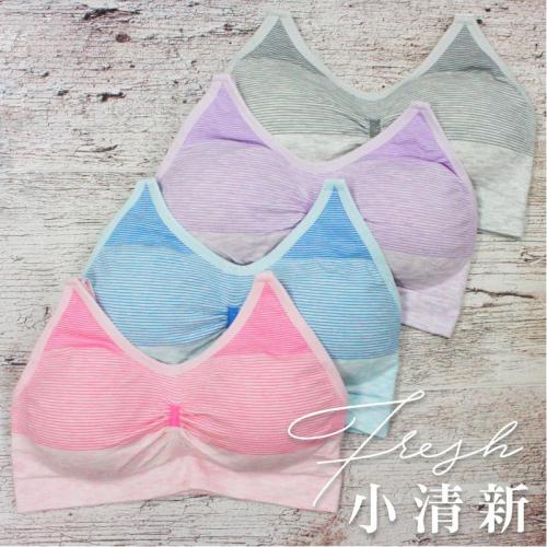 Taiwanese patented health breathable cup - Breathable and fresh style. 4-piece set of stretchy sports underwear without steel rings.