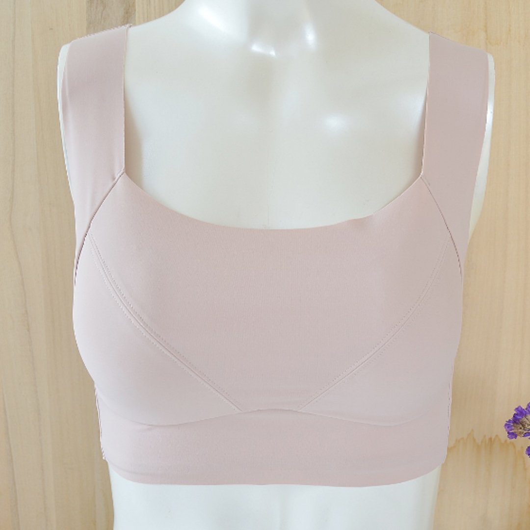 獨立剪裁無痕面料棉杯里無鋼圈内衣背心