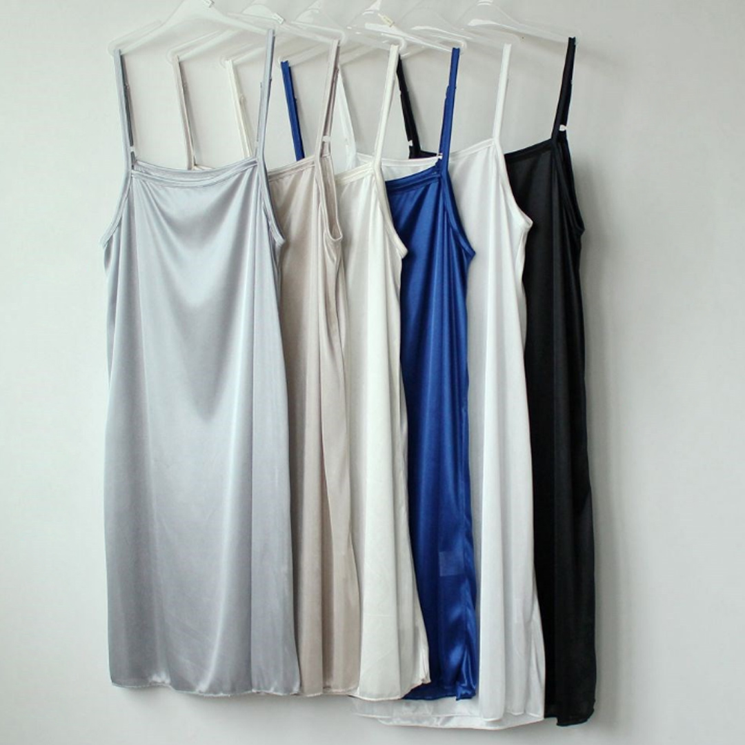 牛奶絲百搭連衣裙內襯打底防走光襯裙