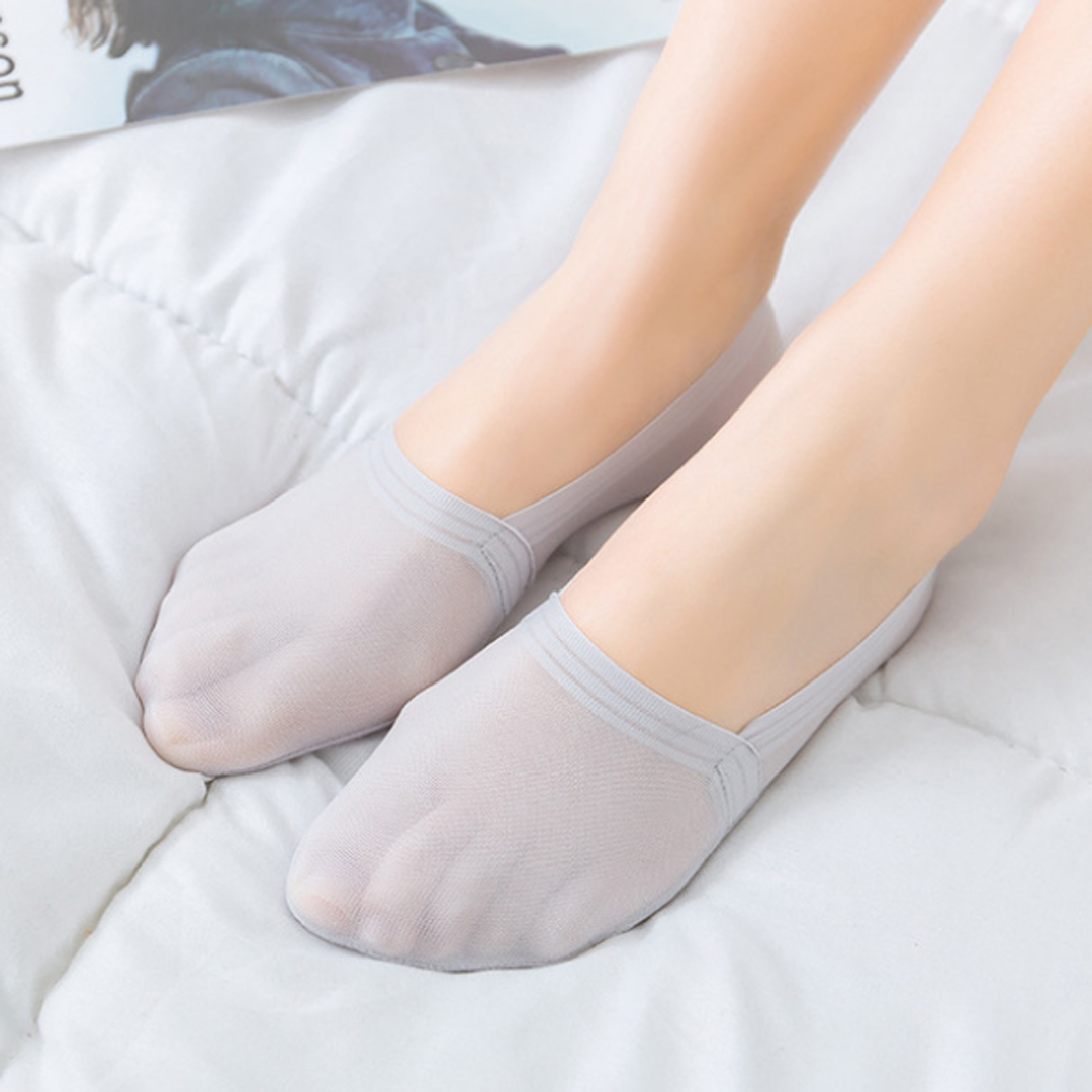 蕾絲超薄淺口防滑硅膠隱形船襪
