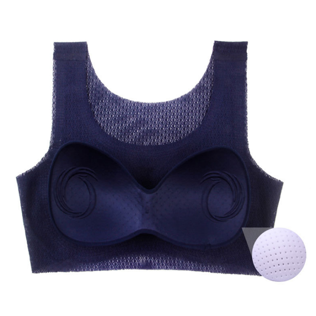 大碼薄杯聚攏不移位一片式無痕睡眠運動背心内衣 M-6XL