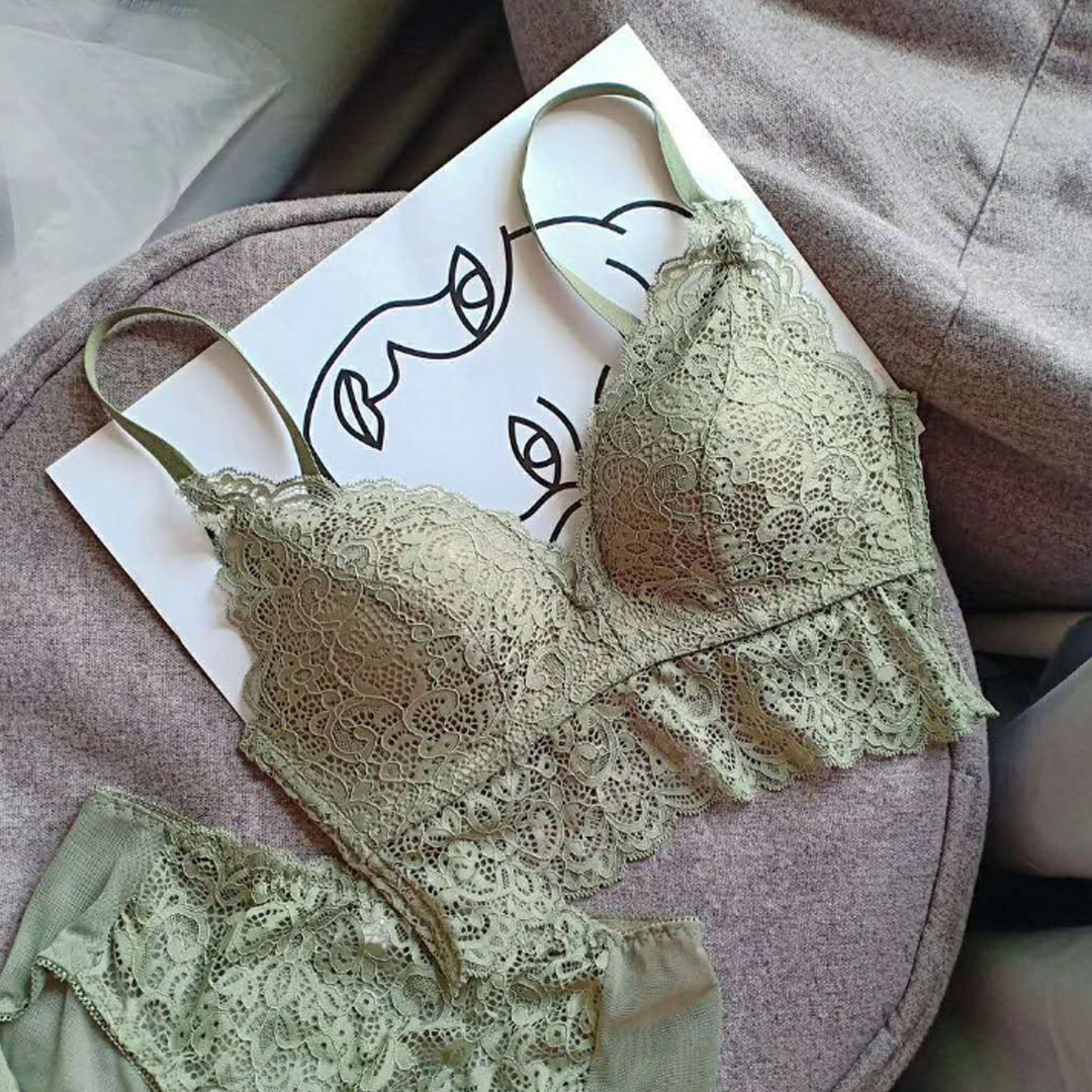 深V法式性感蕾絲薄款舒適聚攏上托美背調整內衣